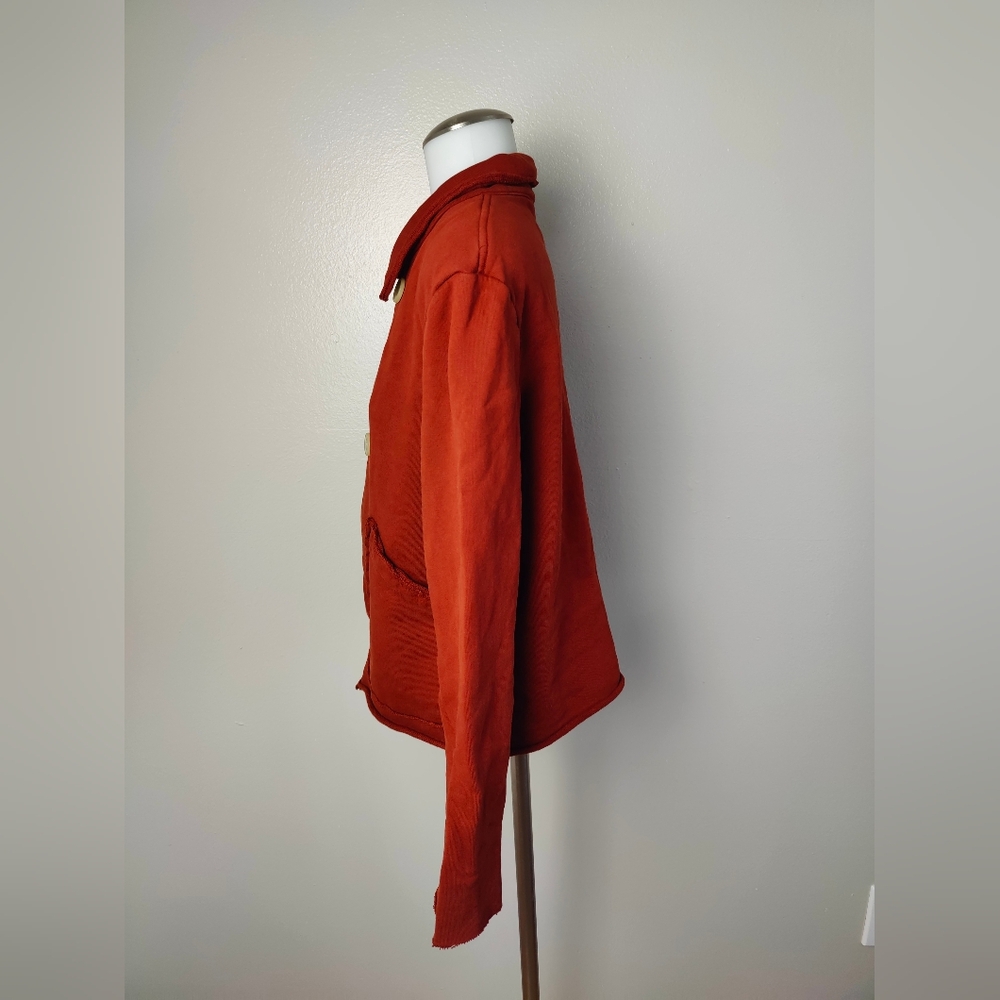Frank & Eileen Mini Belfast Triple Fleece Peacoat In Spice Small $328 - Picture 6 of 9